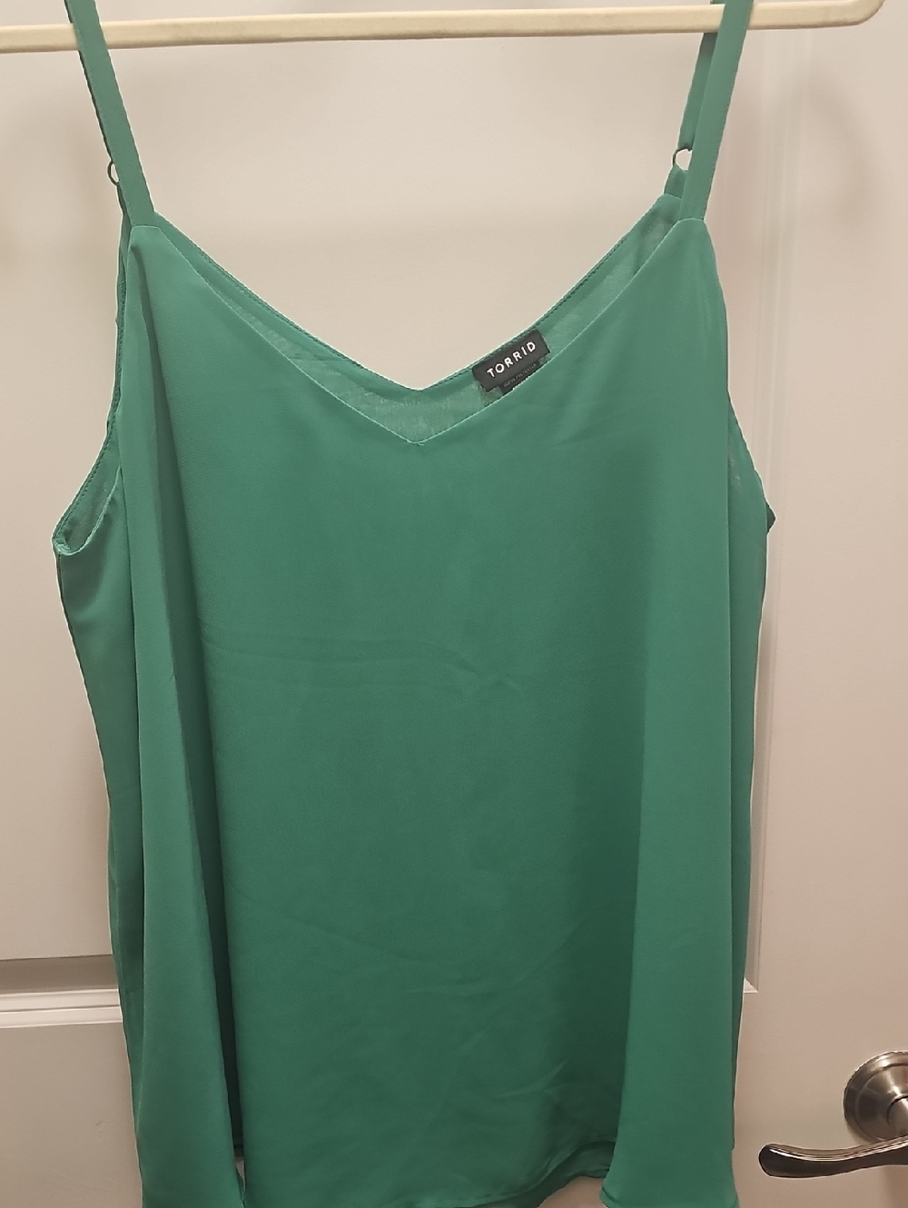 torrid Green V-Neck Spaghetti Strap Cami